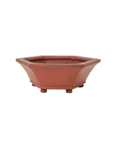 Pot hexagonal non émaillé