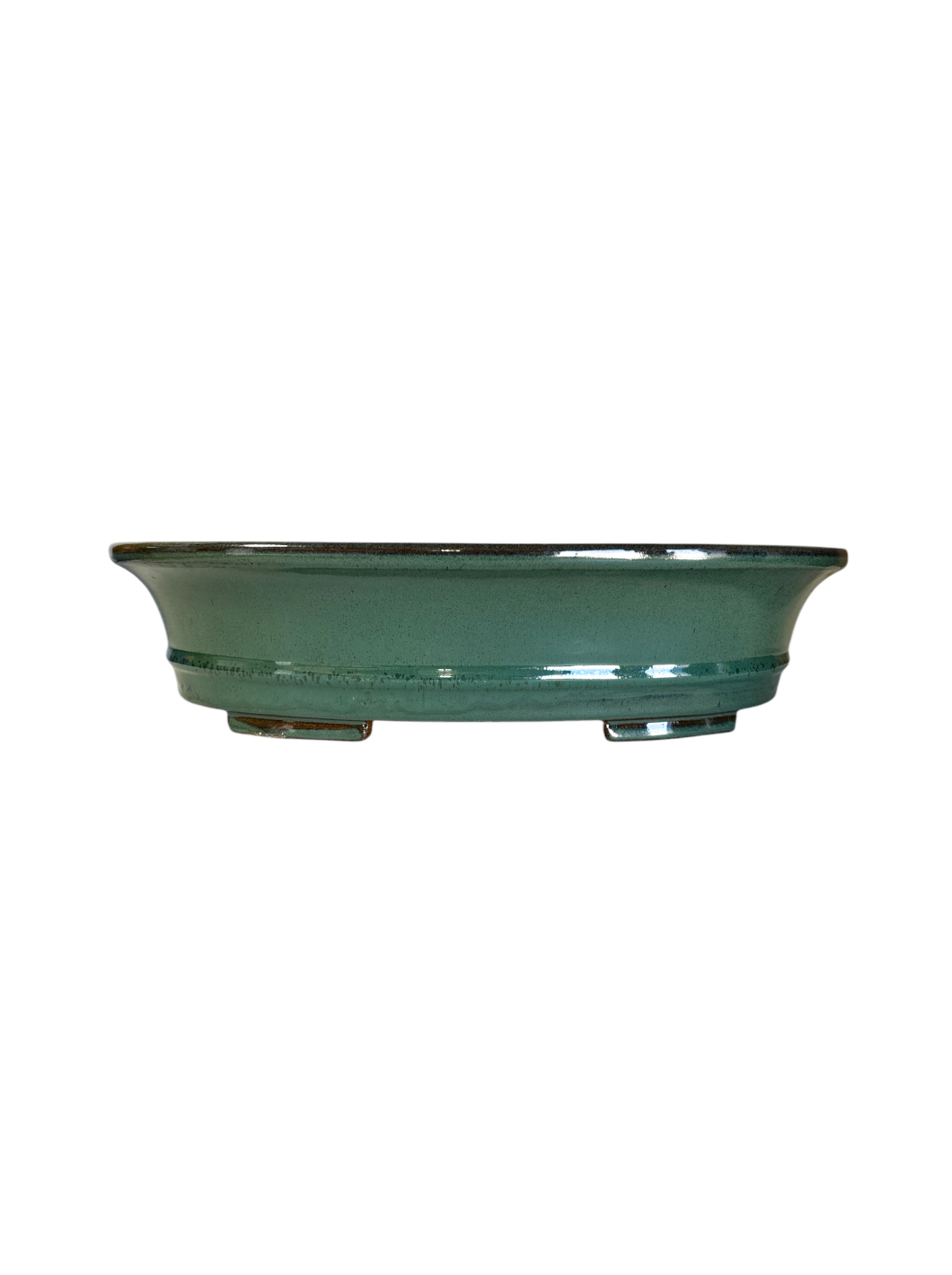 Pot ovale émaillé vert