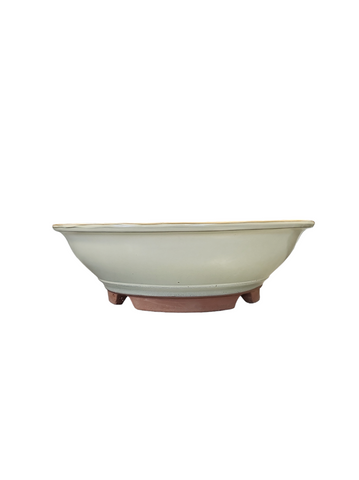 Pot rond émaillé japonais - Beige