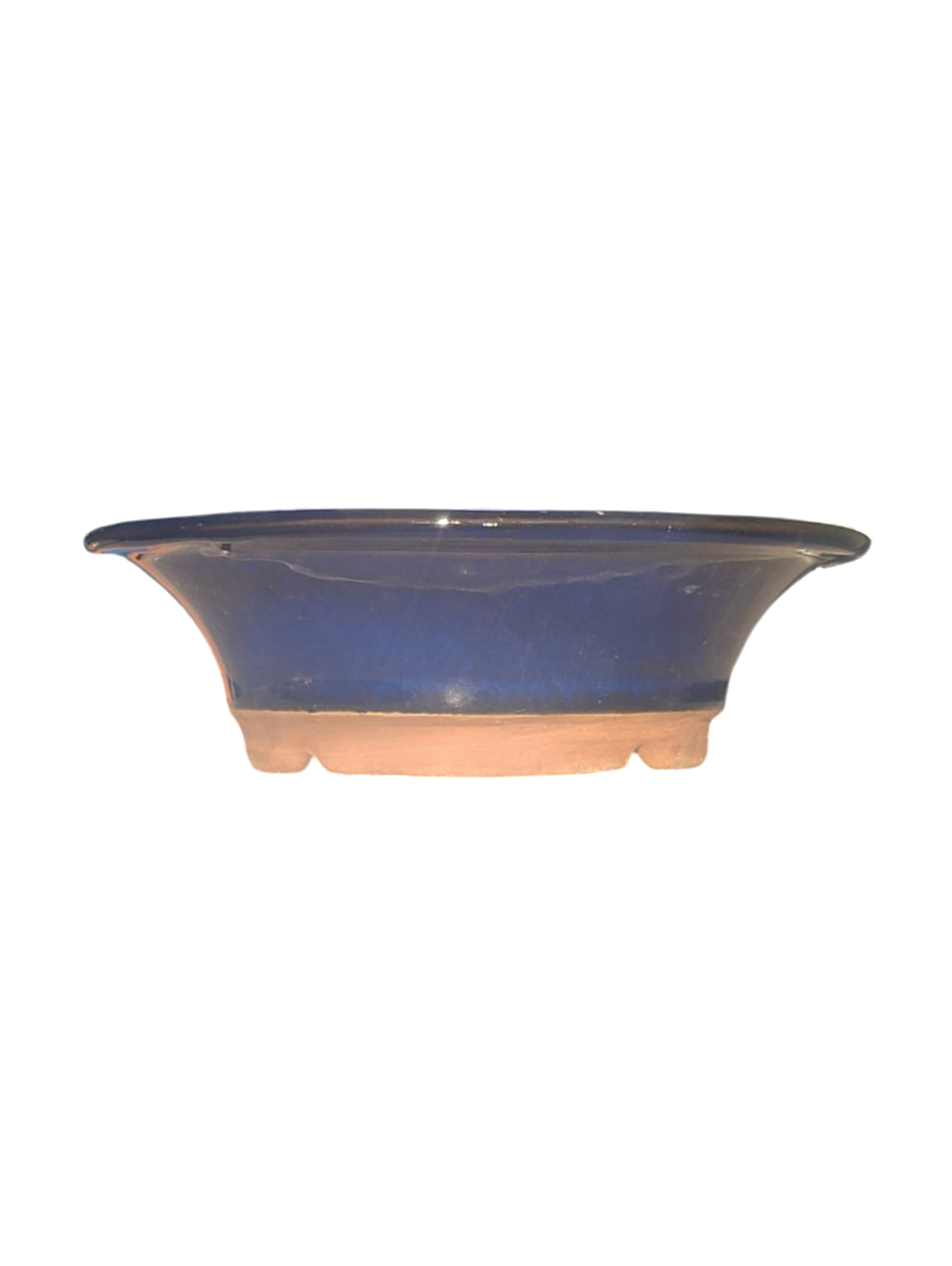 Pot rond émaillé japonais - Bleu de Chine