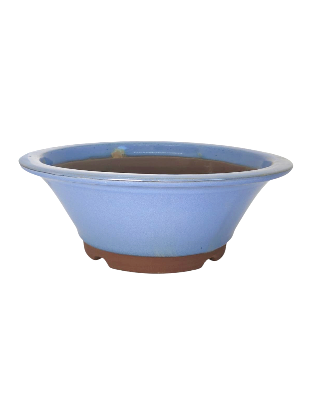 Pot rond profond émaillé japonais - Bleu lavande