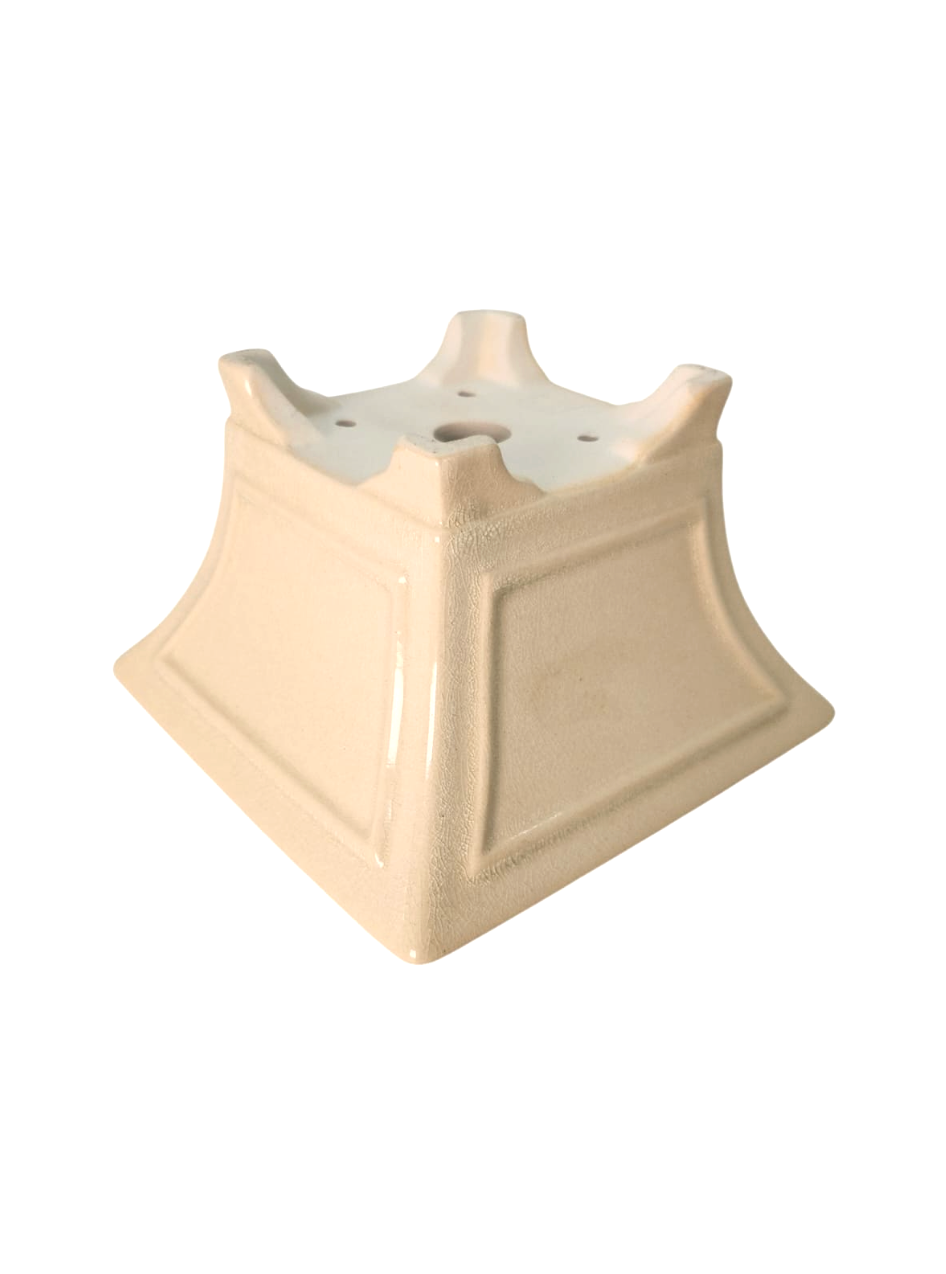 Pot carré beige