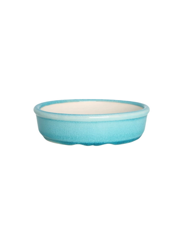 Pot ovale turquoise