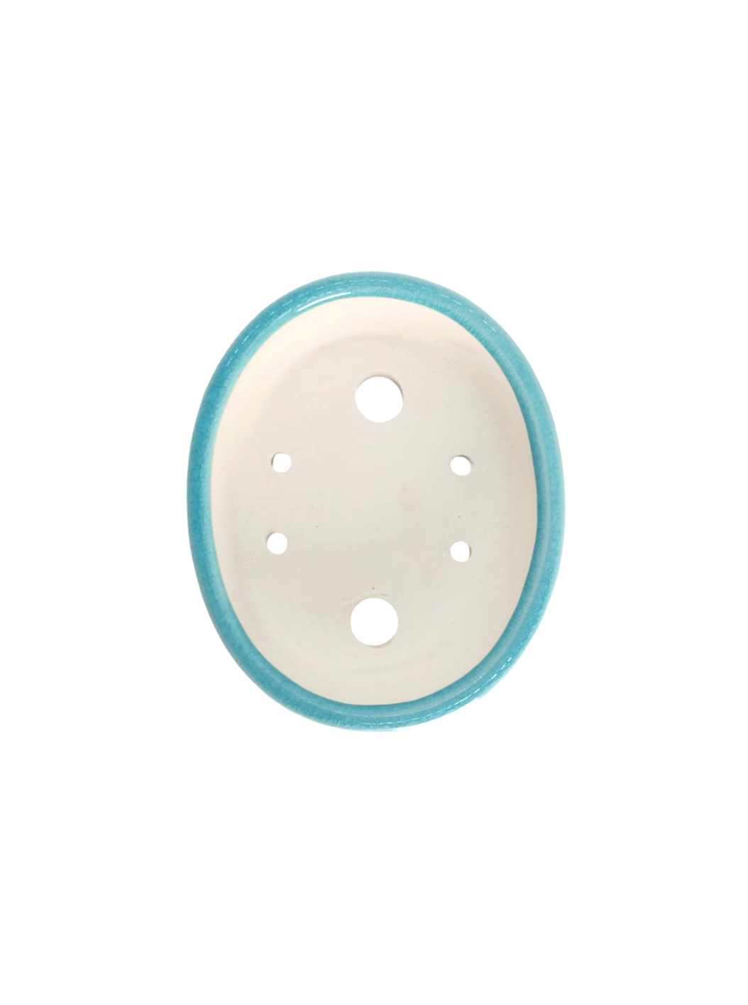 Pot ovale turquoise