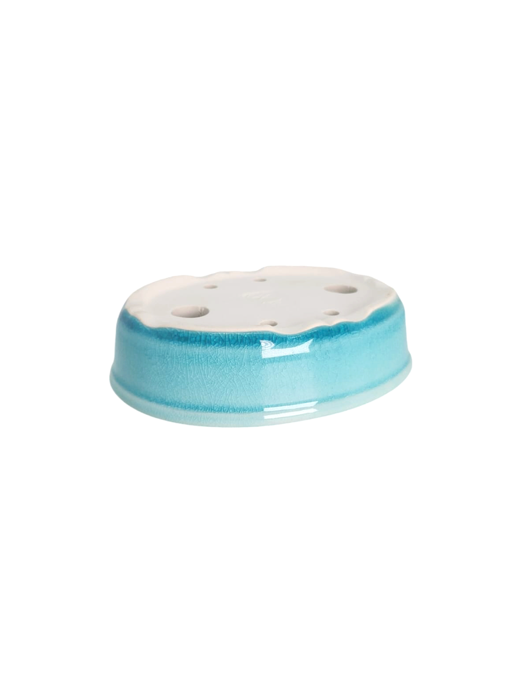 Pot ovale turquoise
