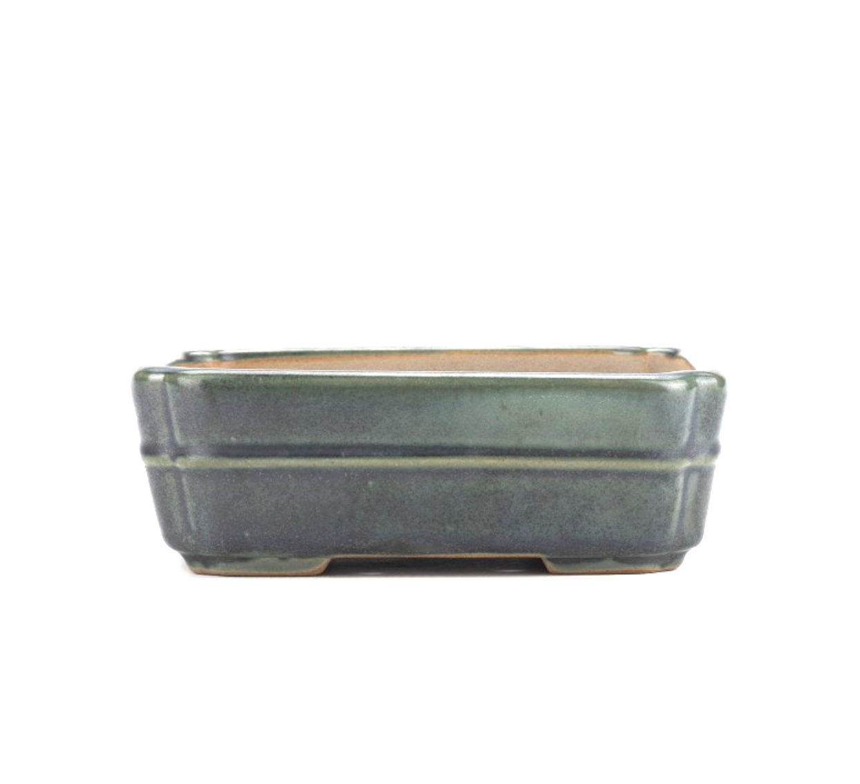 Pot pour bonsaï émaillé - Vert
