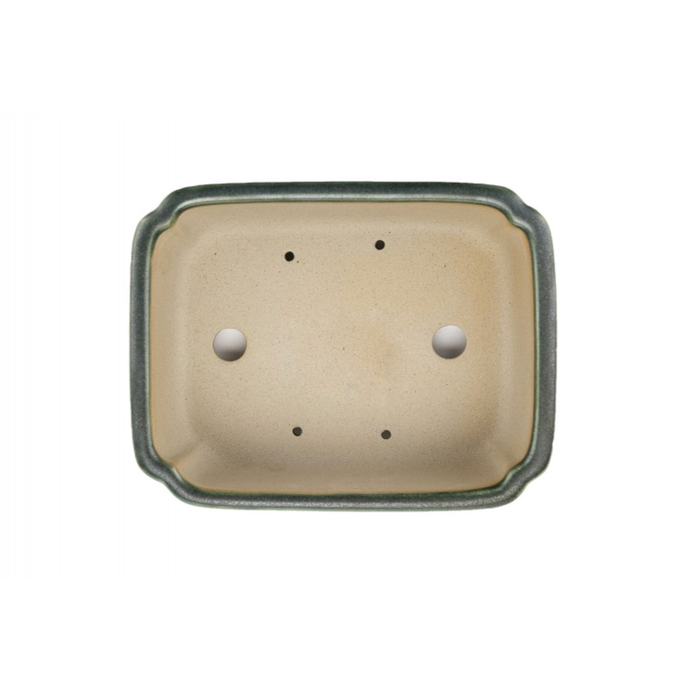 Pot pour bonsaï émaillé - Vert