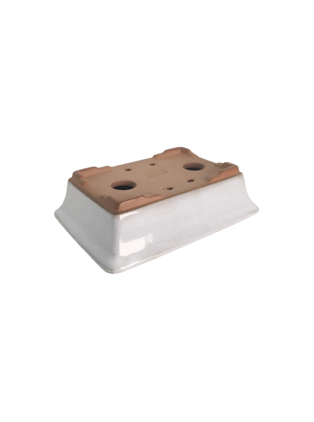 Pot rectangle blanc