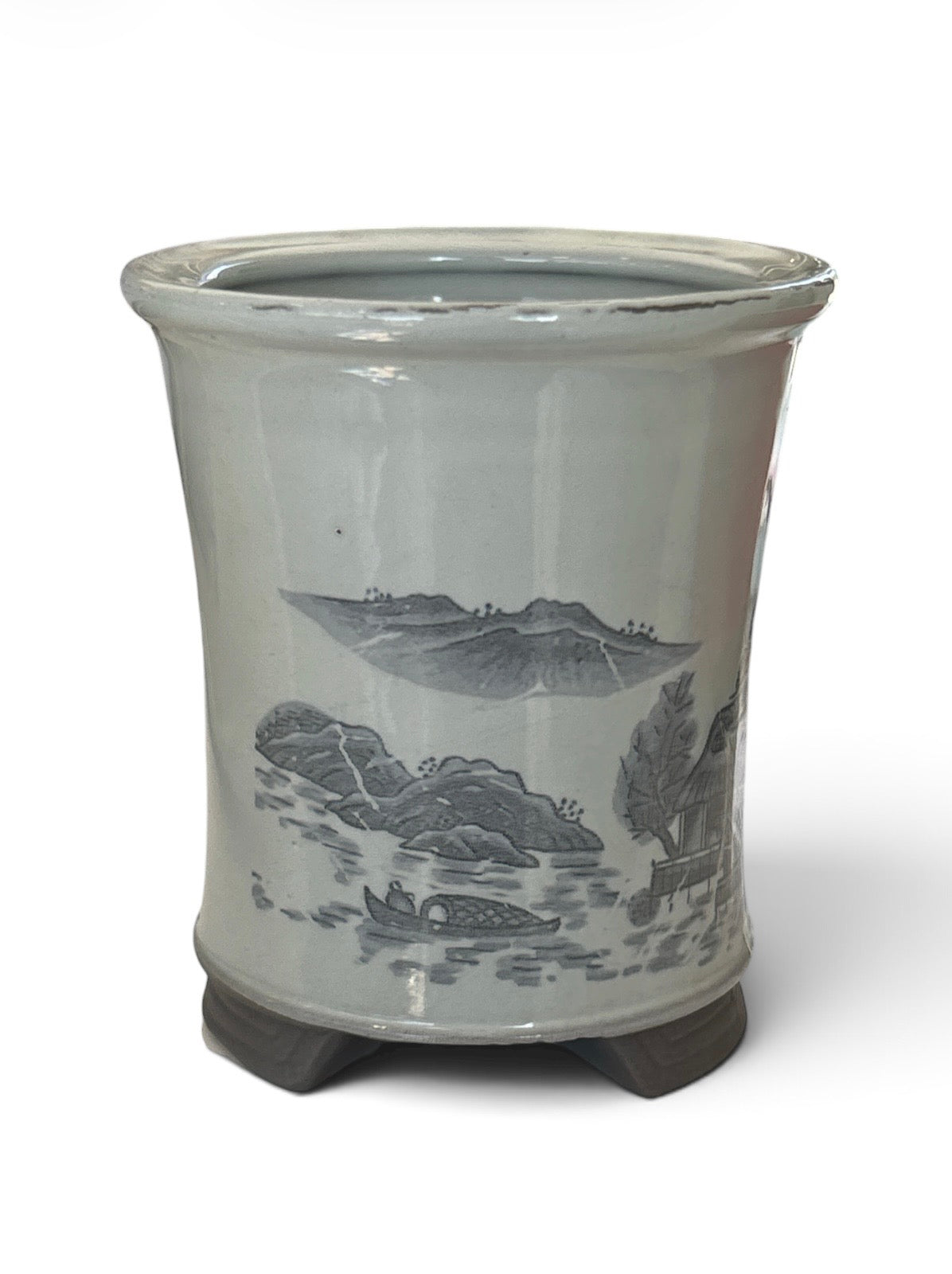 Pot bonsaï émaillé (8*8*h9cm)