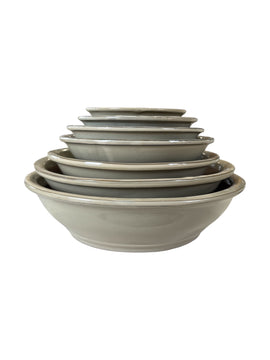 Pot rond émaillé japonais - Beige