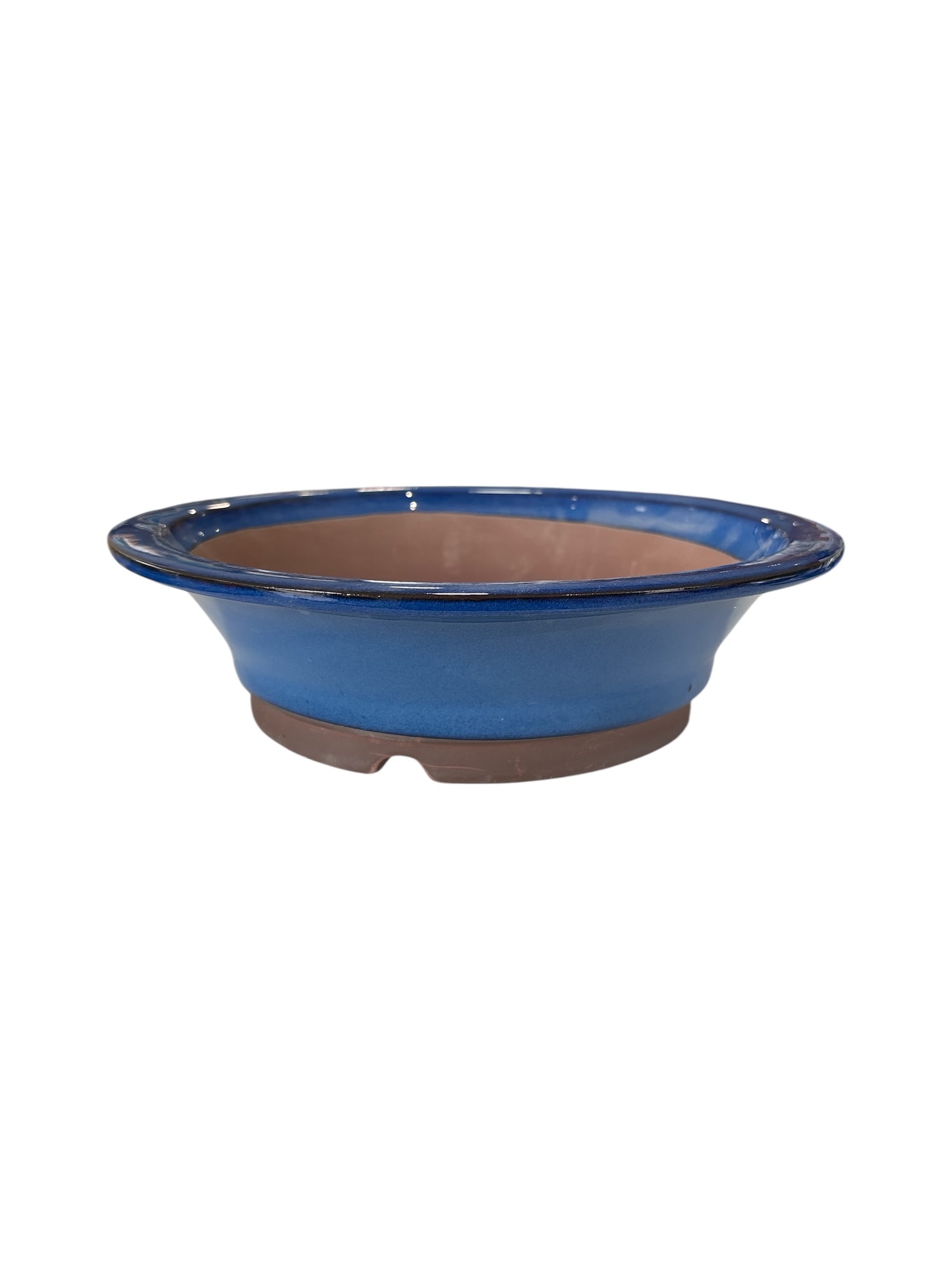 Pot rond émaillé japonais - Bleu de Chine
