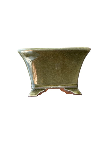 Pot carré vert kaki