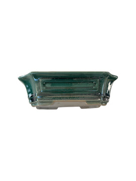 Pot pour bonsaï émaillé - Vert brillant