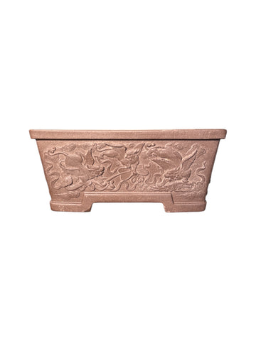 Pot rectangulaire pour bonsaï non émaillé