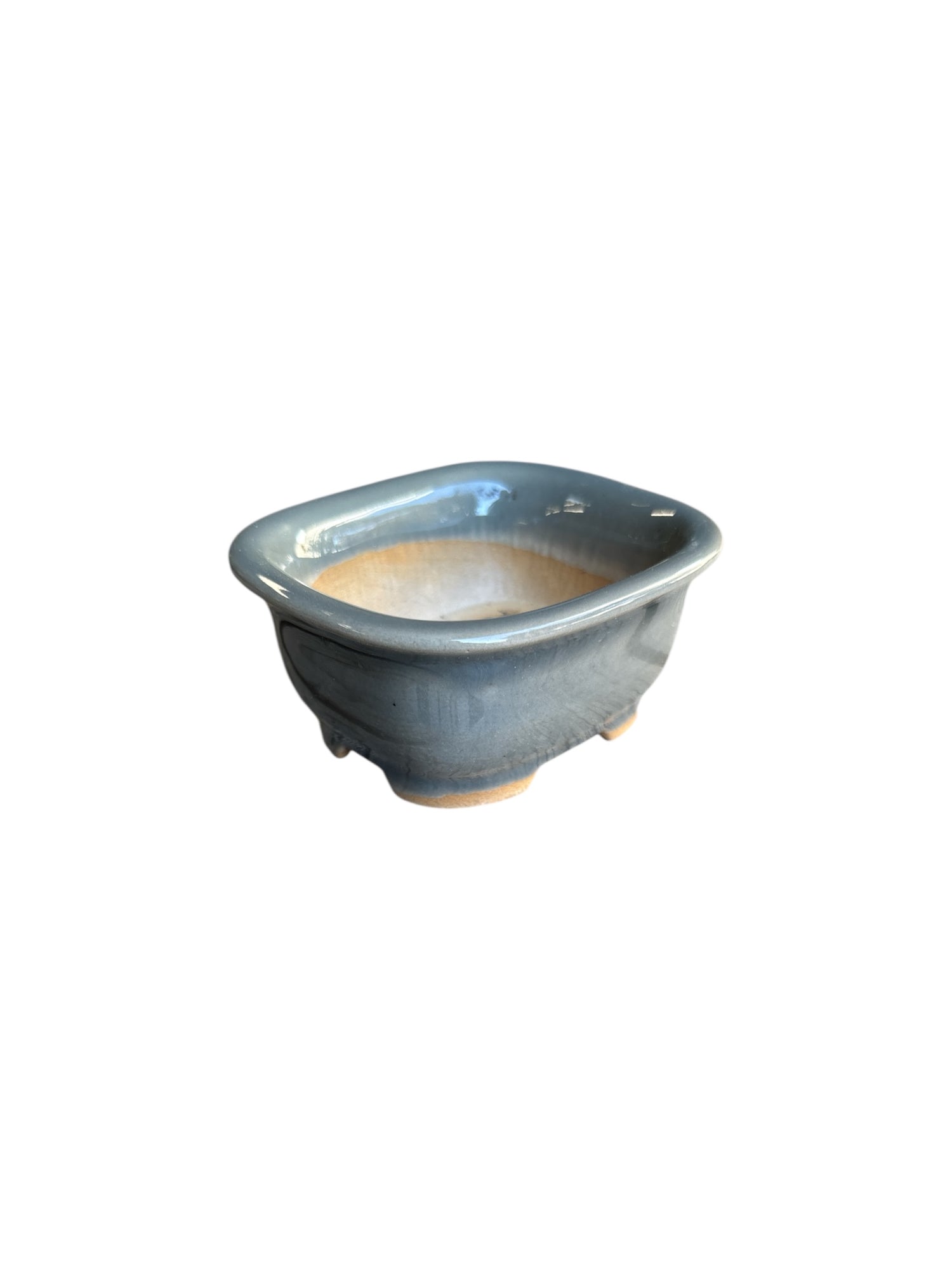 Pot émaillé gris