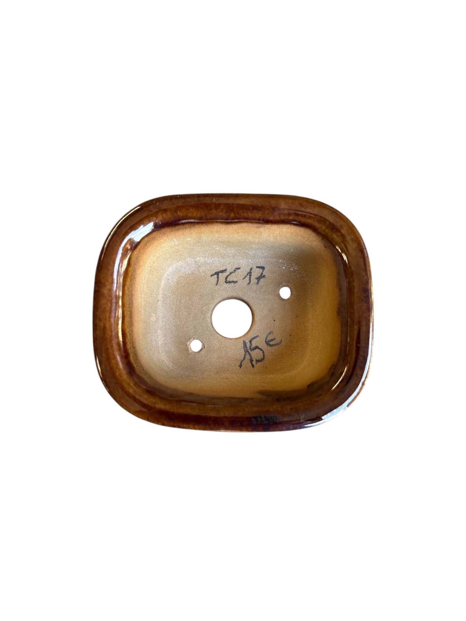 Pot émaillé lie-de-vin