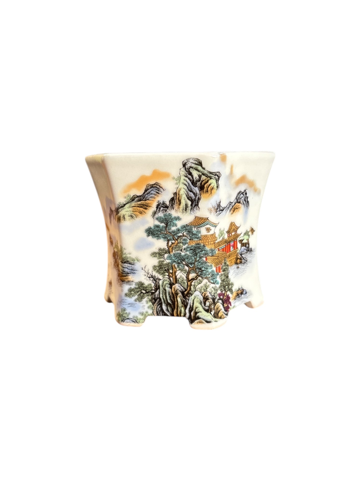 Pot à bonsaï émaillé