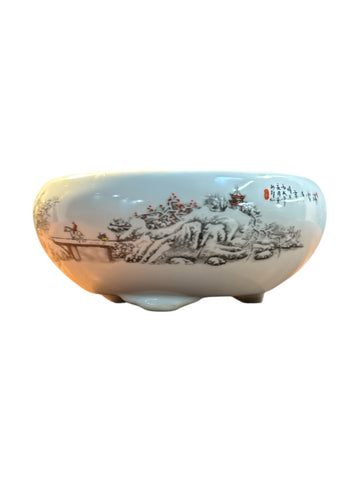 Pot bonsaï émaillé