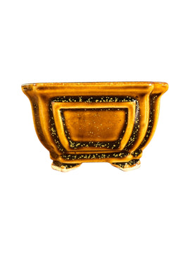 Pot bonsaï émaillé carré