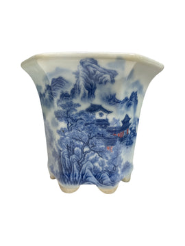 Pot bonsaï émaillé