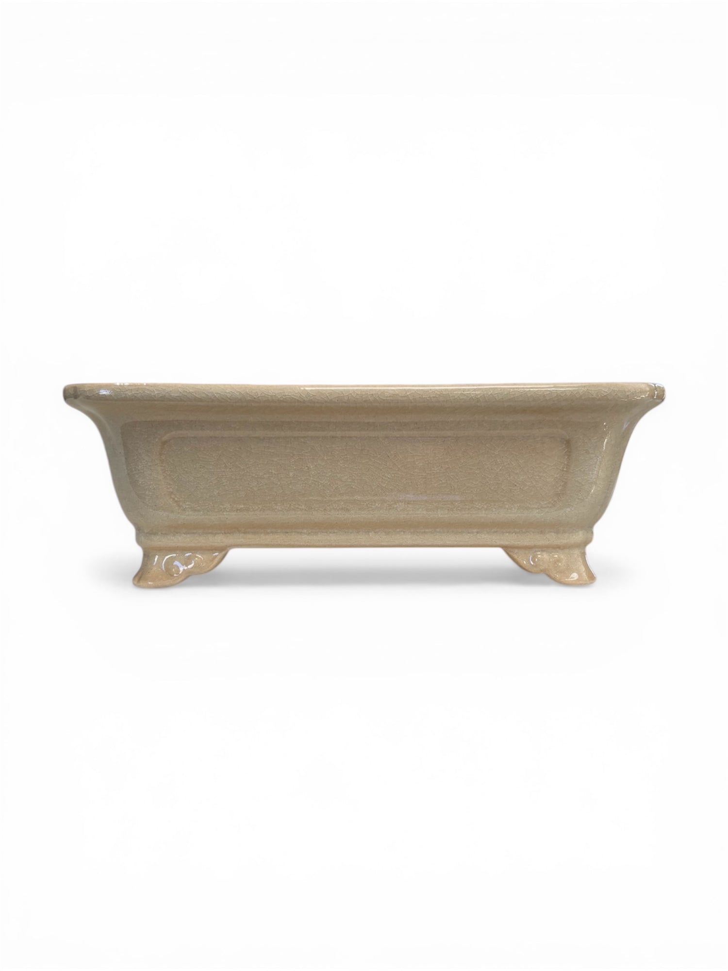 Pot bonsaï rectangulaire - beige (26.5*20*h9cm)