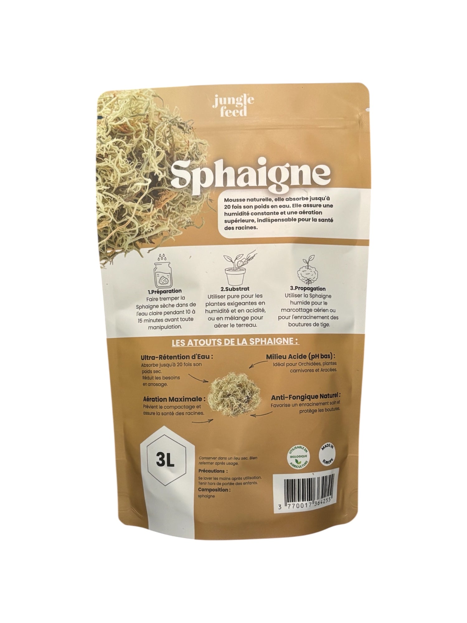 Sphaigne vivante - 3L