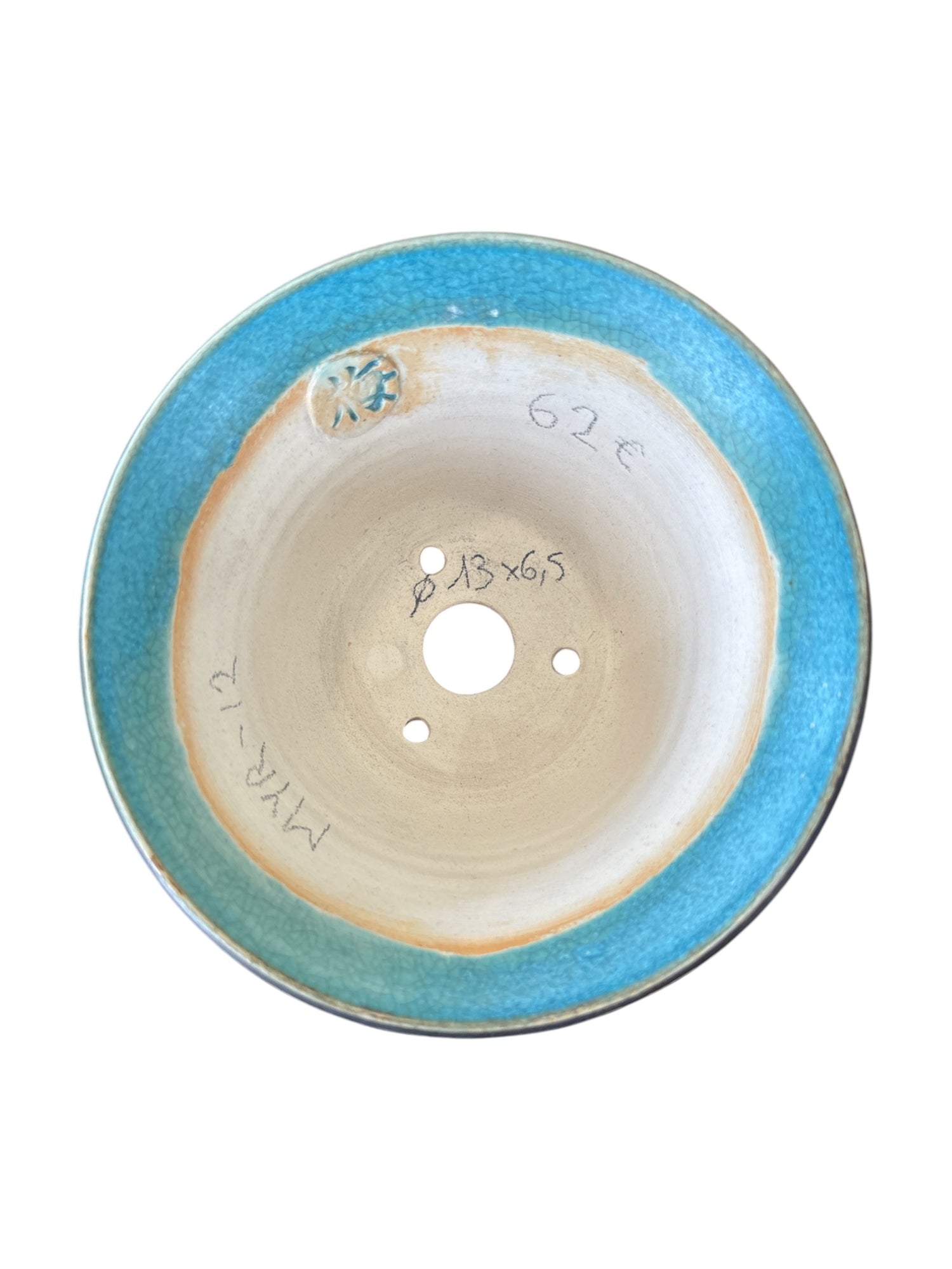 Céramique ronde Sabine Besnard (13*h6.5cm)