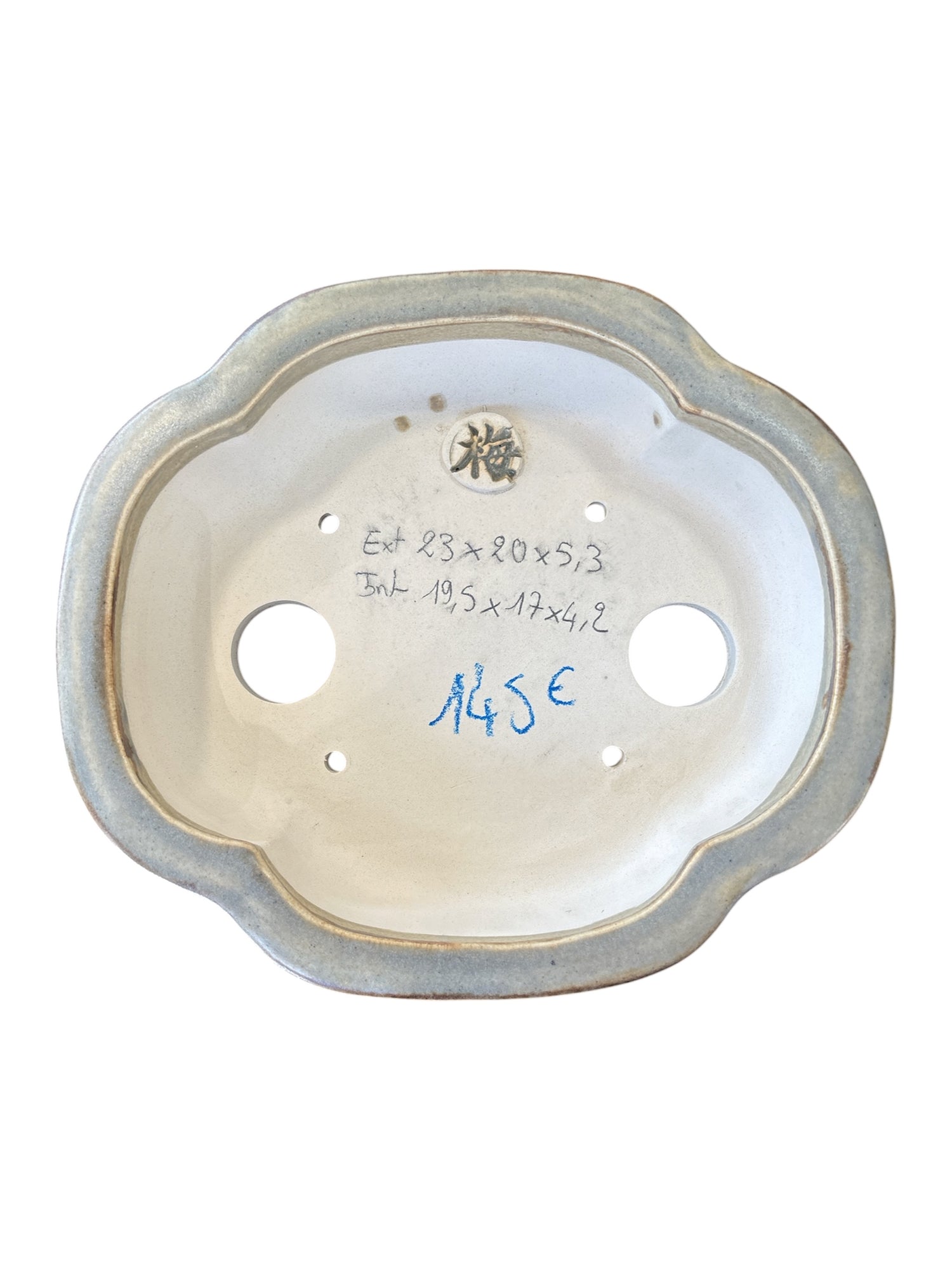 Céramique forme mokko Sabine Besnard (23*19.5*h5.5cm)