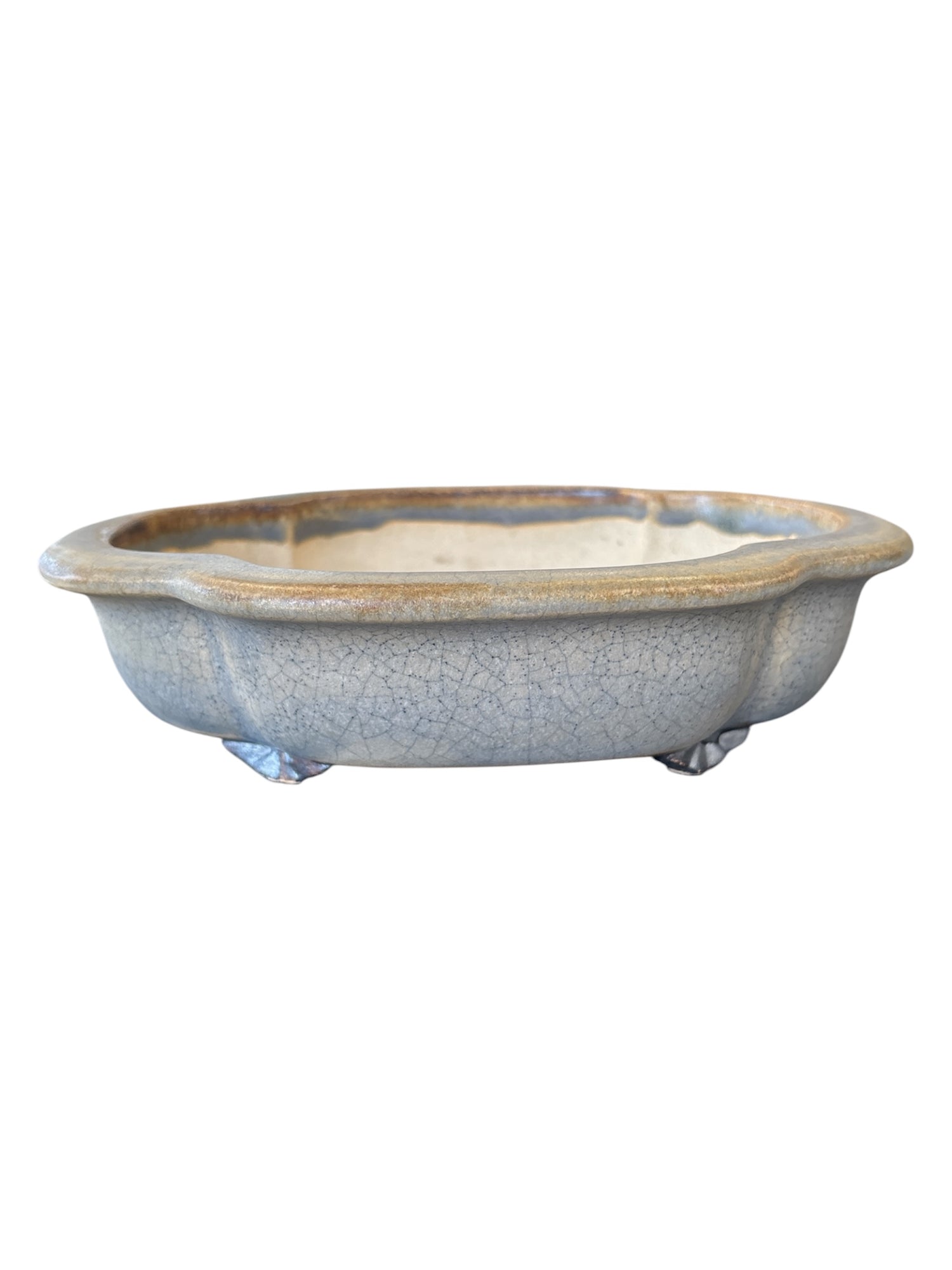 Céramique forme mokko Sabine Besnard (23.5*19.5*h5.5cm)