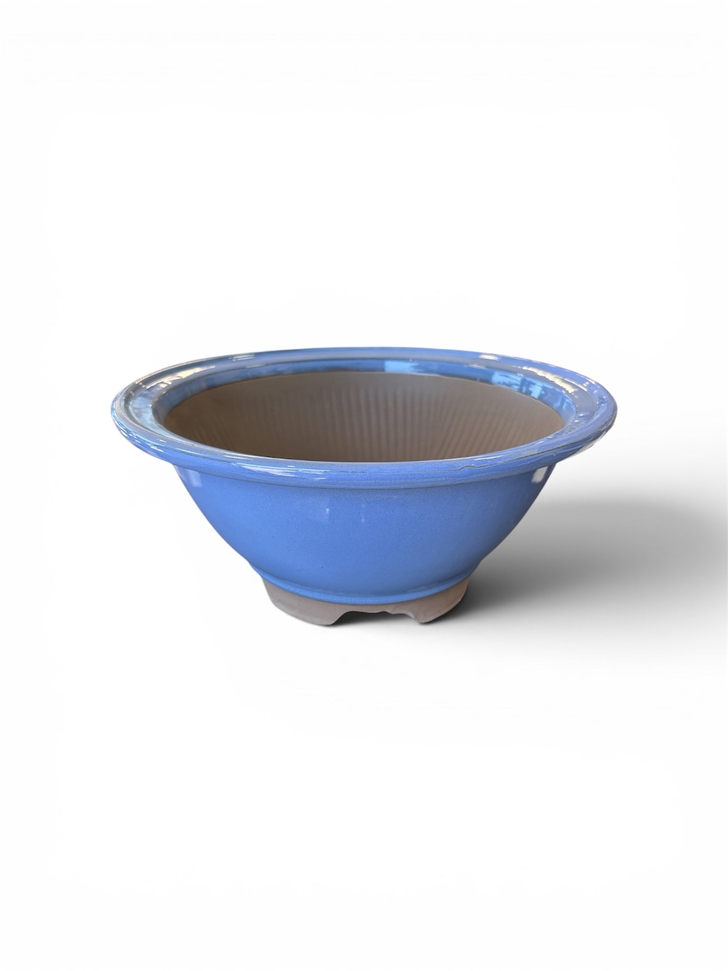 Pot rond profond émaillé japonais - Bleu lavande