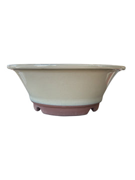 Pot rond profond japonais - Beige (29.5*h11cm)