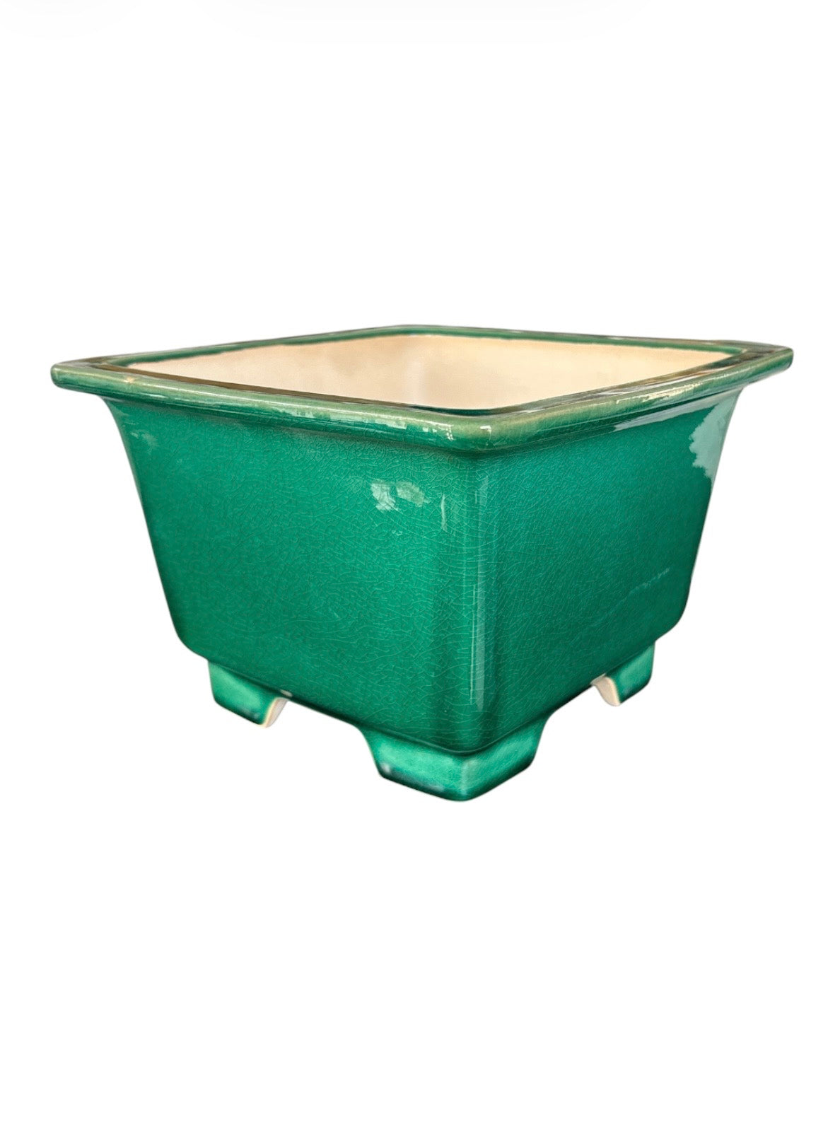 Pot carré - vert (22*22*h14cm)