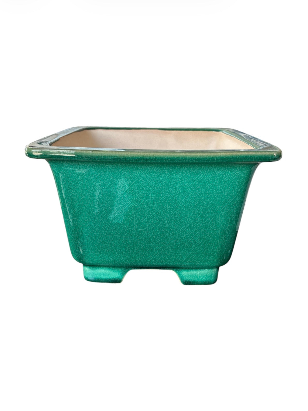 Pot carré - vert (22*22*h14cm)