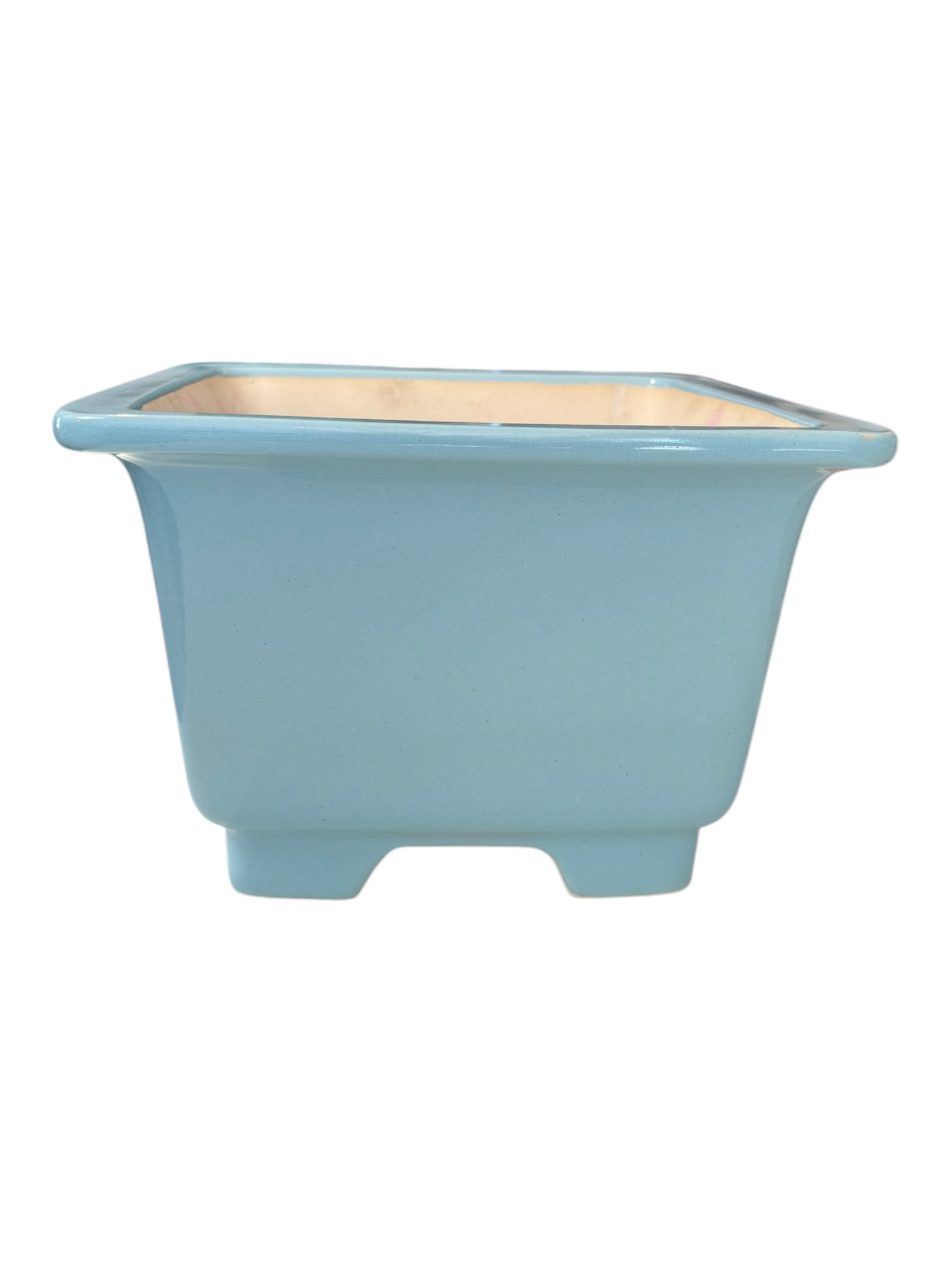 Pot bonsaï carré - bleu clair (22.5*22.5*h14.5cm)