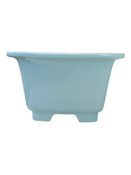 Pot bonsaï carré - bleu clair (22.5*22.5*h14.5cm)