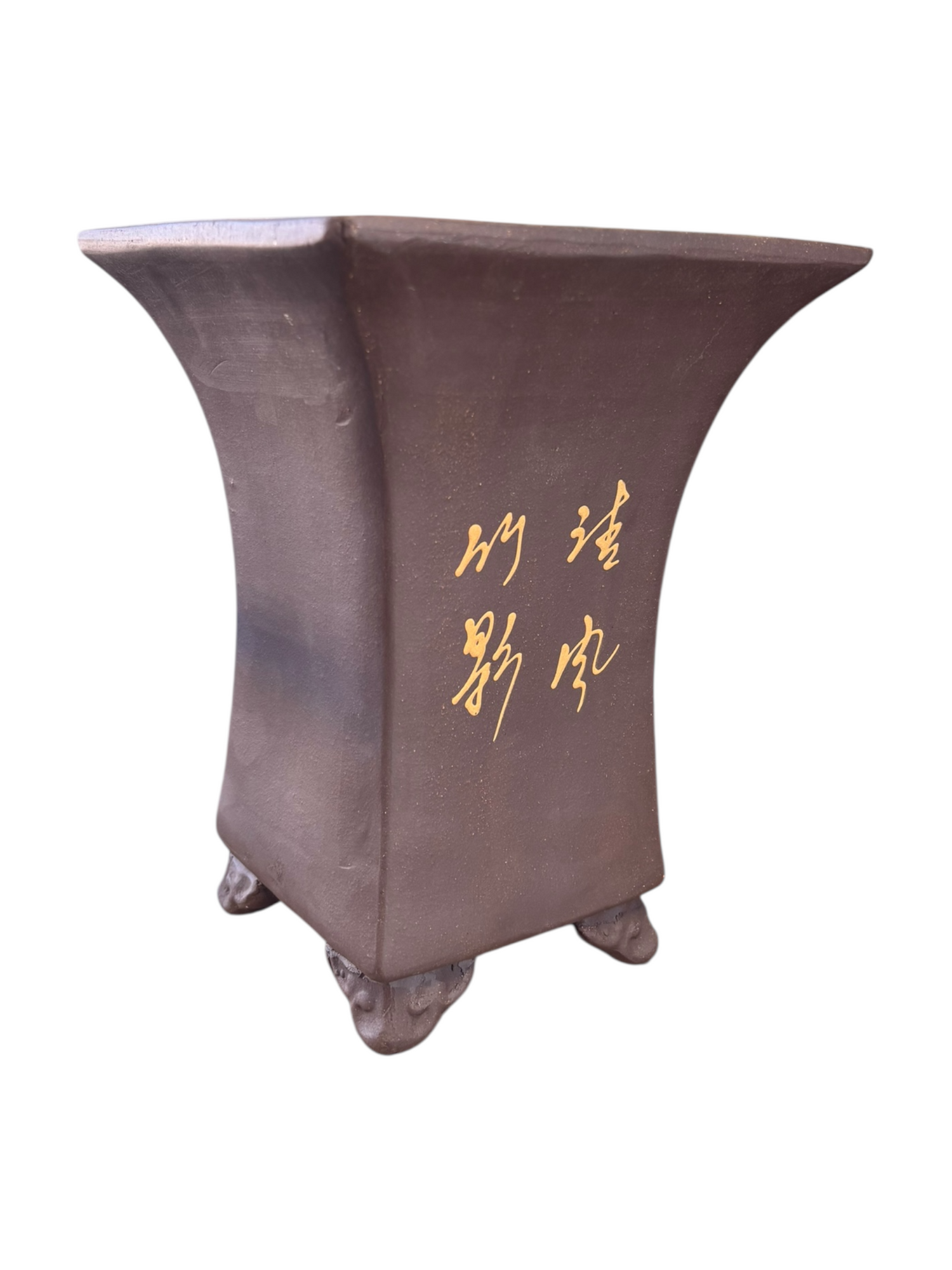 Pot cascade bonsaï non émaillé (16.5*16.5*h21cm)