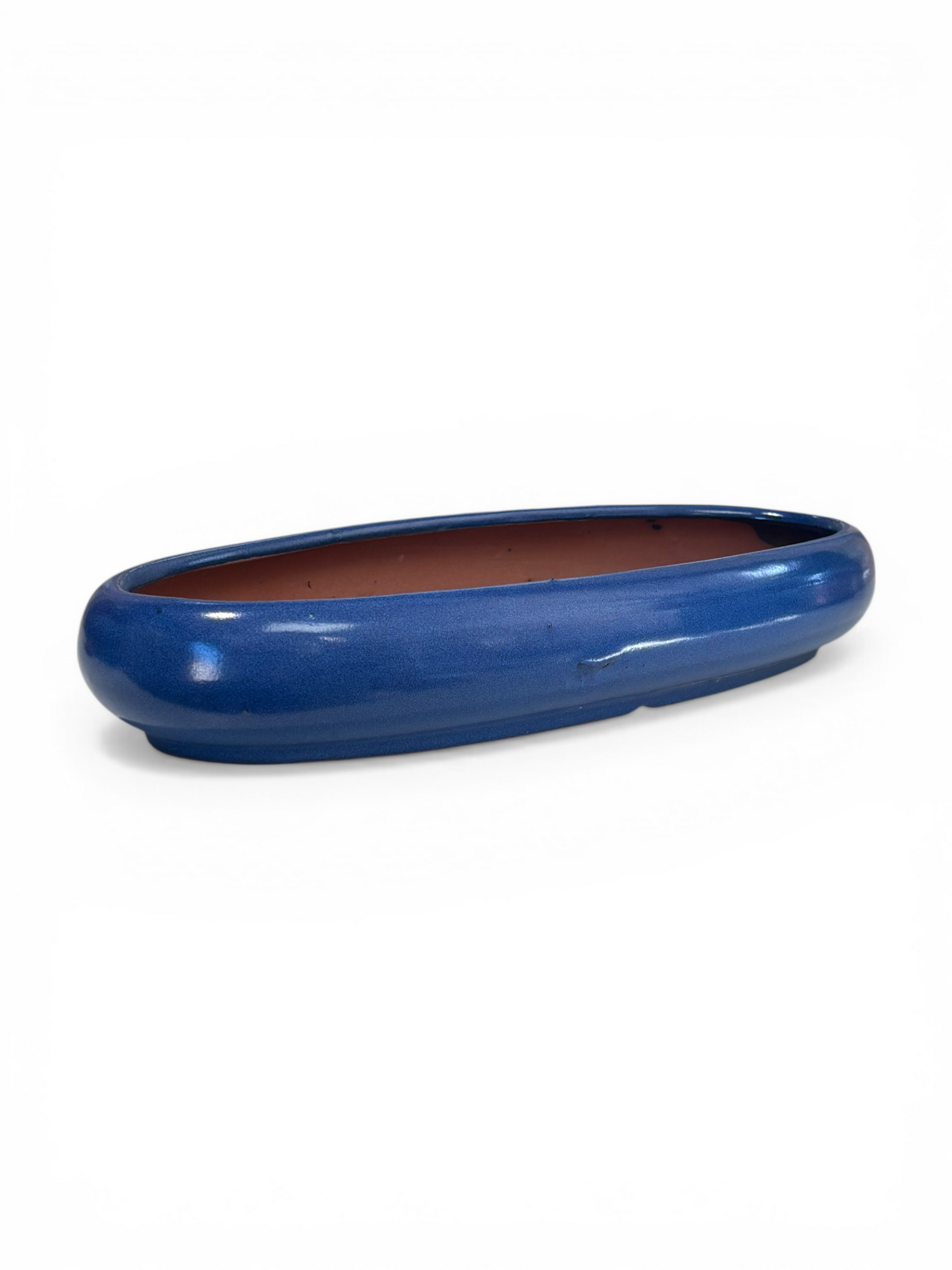 Pot bonsaï ovale - bleu (36*16*h5cm)
